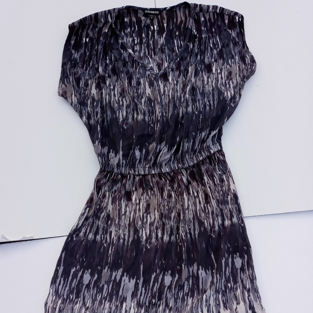 Express Womens Black Dress Empired Waist Medium